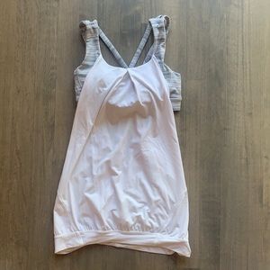 lulu lemon tank top with built in bra